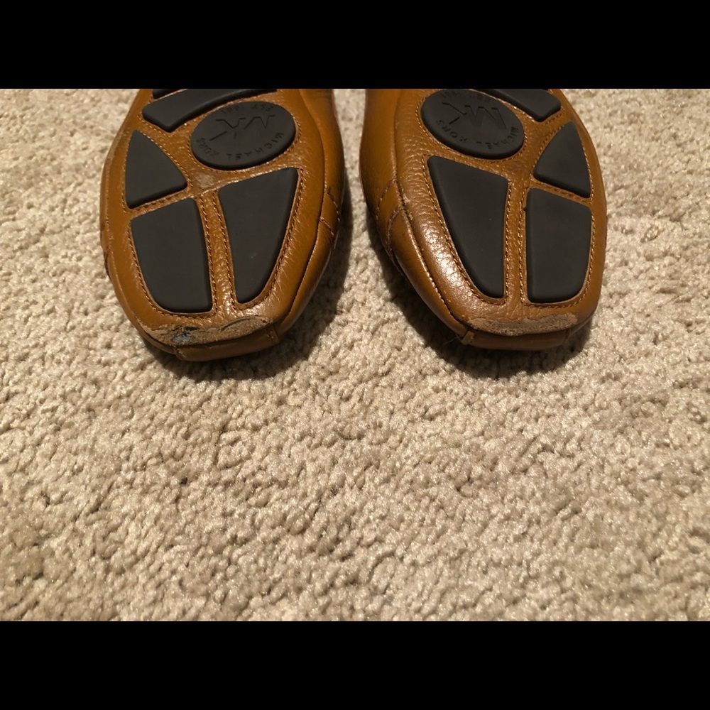 🤎 MICHAEL KORS Leather Moccasin Ballet Flat Slip-on Loafer (Sz 7.5) - Picture 8 of 8